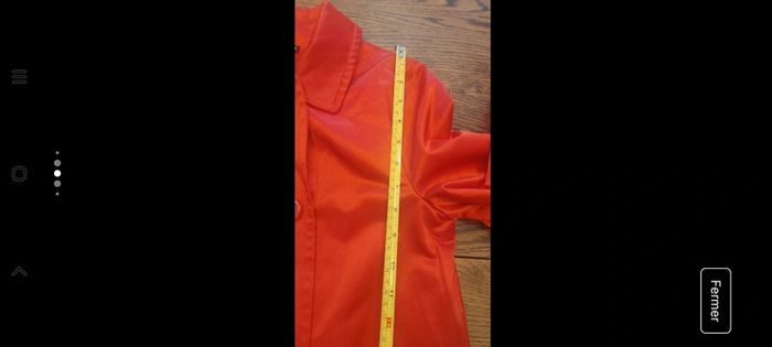 Veste trench rouge Vue sur Mer Ladies taille 38 - photo numéro 10