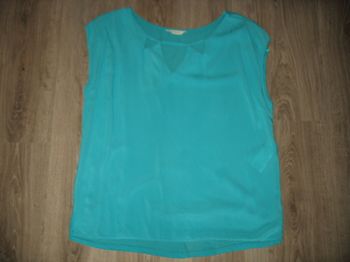 CHEMISIER SM TURQUOISE "NAF NAF" - TAILLE XL - n°05