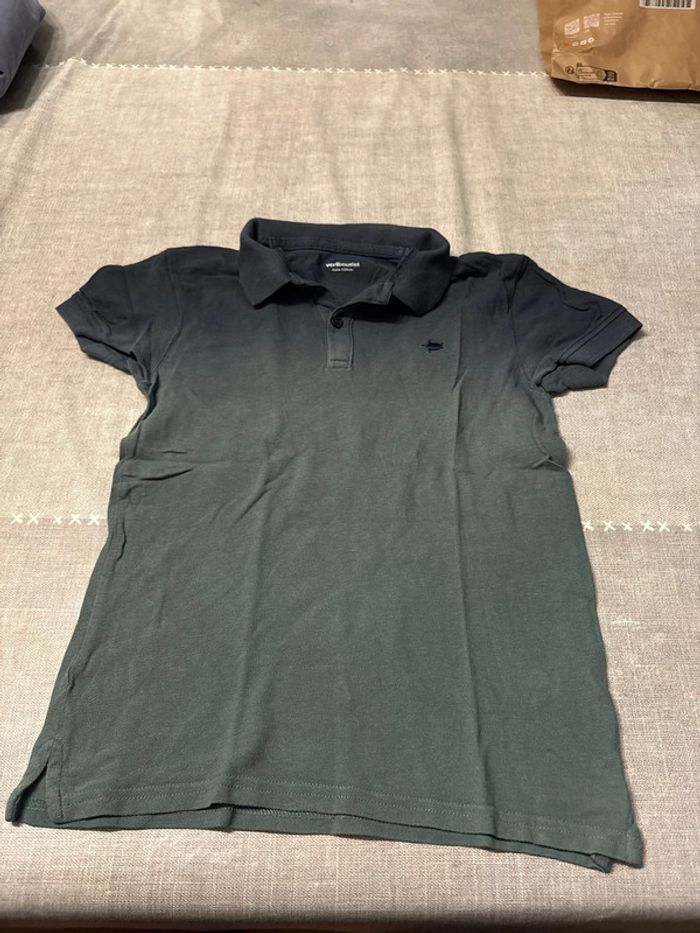 Polo vert dégradé 8 ans vert baudet