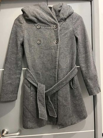 Manteau  caban  chaperon  femme S  36  Zara gris