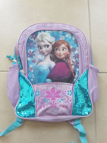 Sac à dos grand format / cartable REINE DES NEIGES TBE