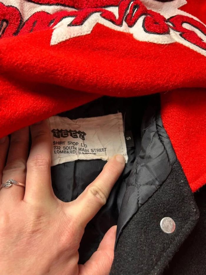 Teddy Varsity College Letterman Vintage “Glenbard East Cheerleading” Made in USA - photo numéro 4
