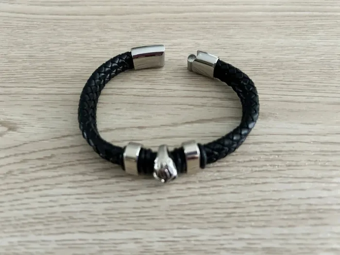 Bracelet Biker Tête de Mort Neuf - photo numéro 3