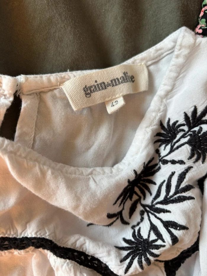 Blouse grain de malice 42 blanc et noir - photo numéro 6