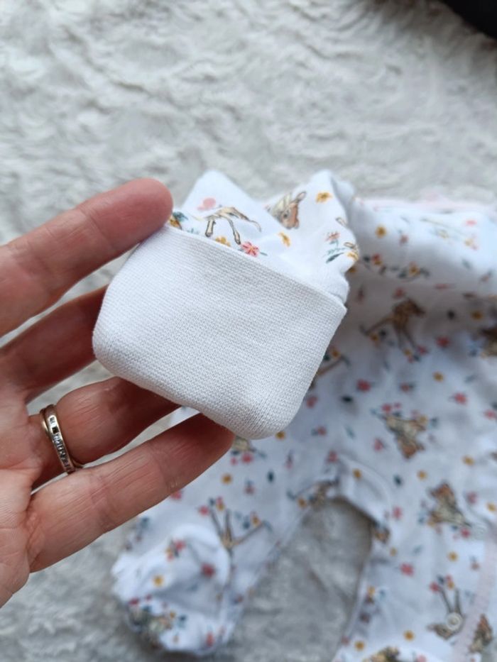 Pyjama grenouillère été léger Fille 0/3 mois Bambi Disney Primark 100% coton - photo numéro 9