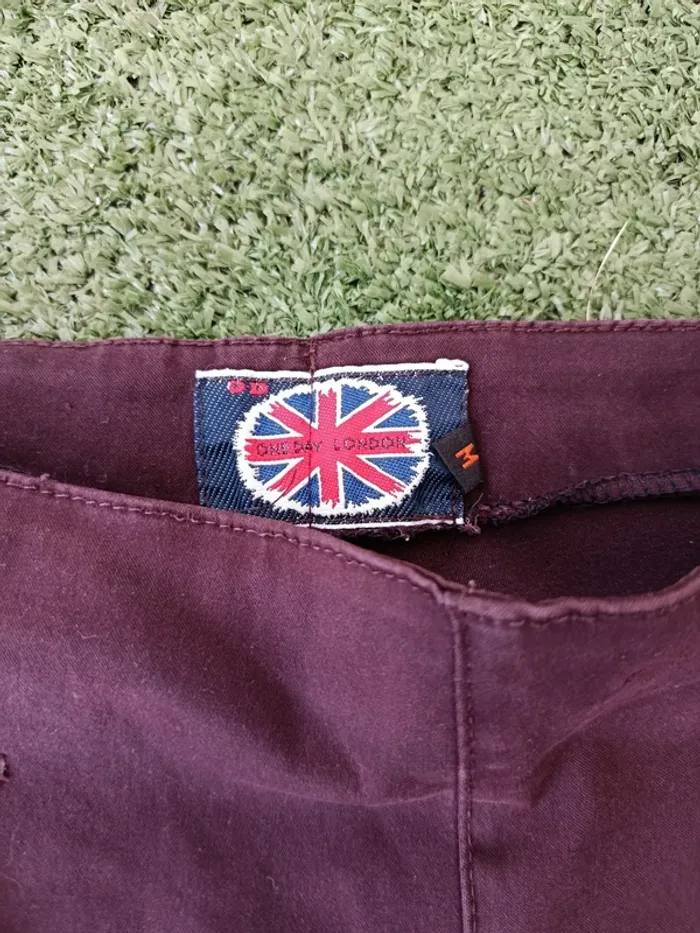 Pantalon flare vintage marron One Day London taille S - photo numéro 10