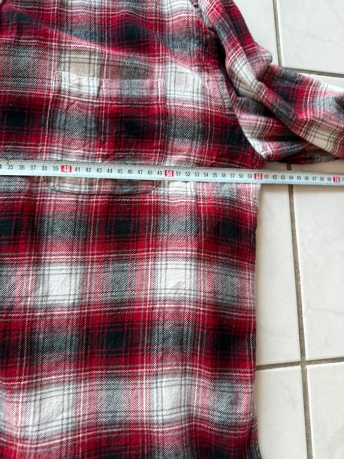 Chemise / Surchemise vintage Croft & Barrow en coton taille L couleur rouge & blanc - photo numéro 7