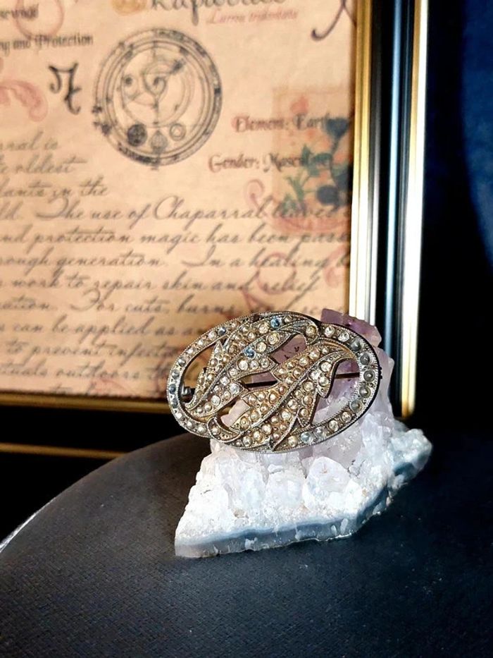 Broche vintage style art déco - photo numéro 2
