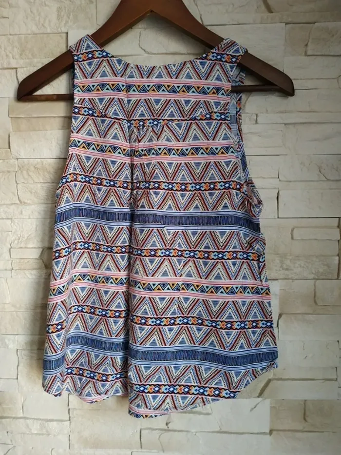 Tunique sans manche Fb Sister M multicolore tbe étiquette compo coupée - photo numéro 6