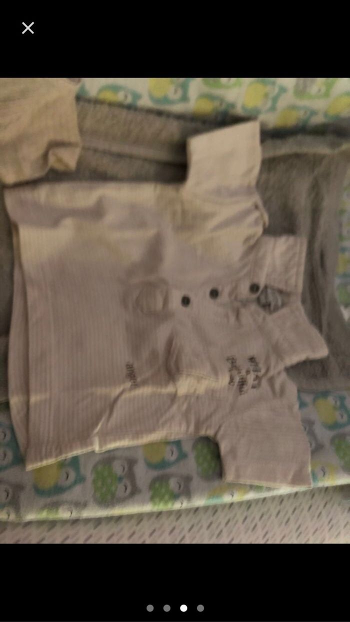 2 tee-shirts été 1 mois