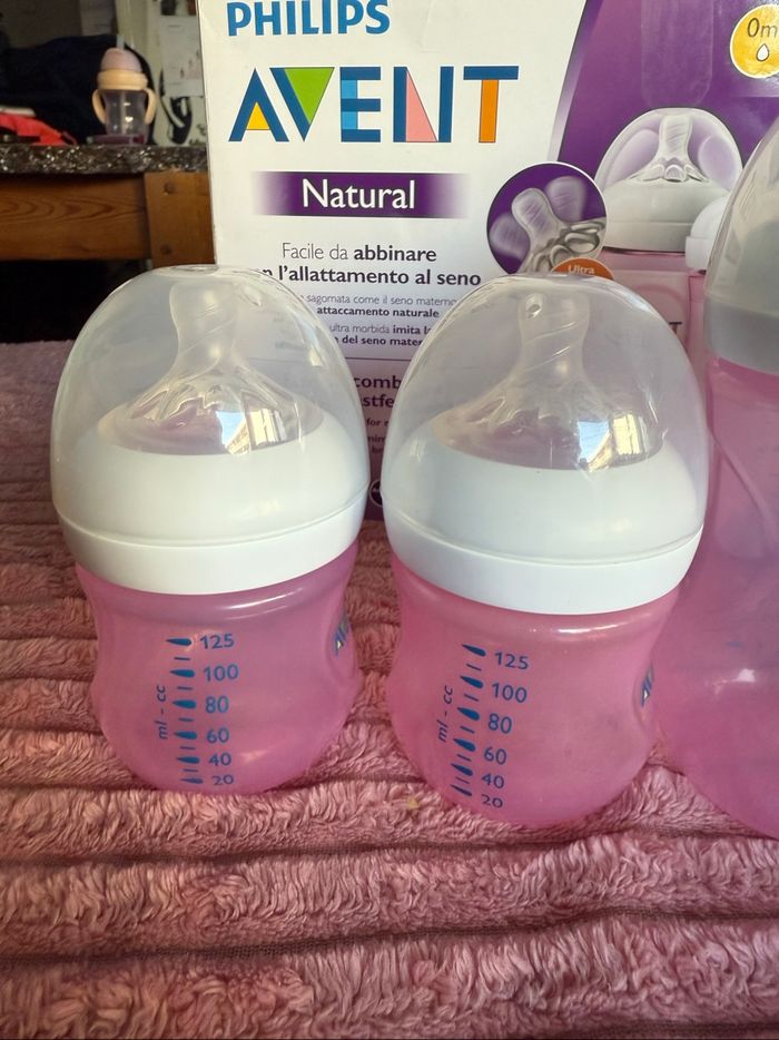 Biberon AVENT Rose plastique pack starter 0mois - photo numéro 4