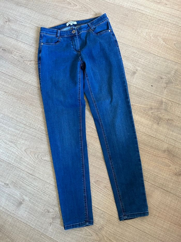 Jean bleu marine Morgan taille 38 comme neuf - photo numéro 7