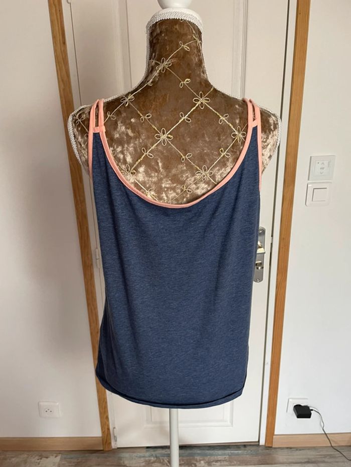 👚 Débardeur bleu à bretelles – Femme – Taille XL – Look estival & décontracté - photo numéro 3