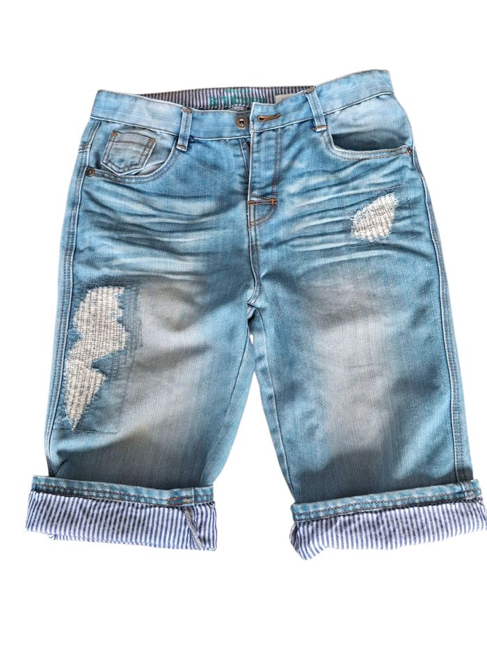 Bermuda en jeans bleu la Redoute. Garçon 14 A - photo numéro 2