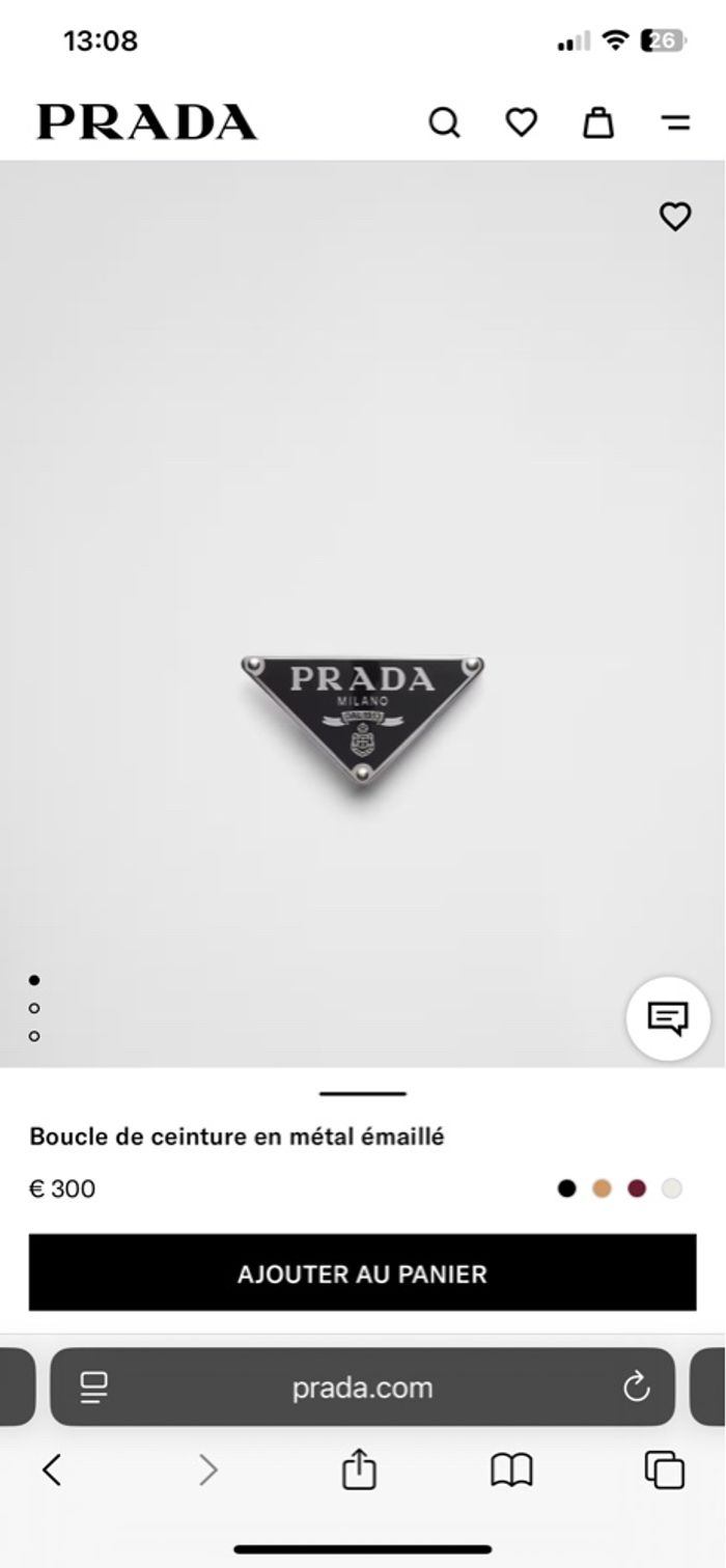 Ceinture Prada - photo numéro 3