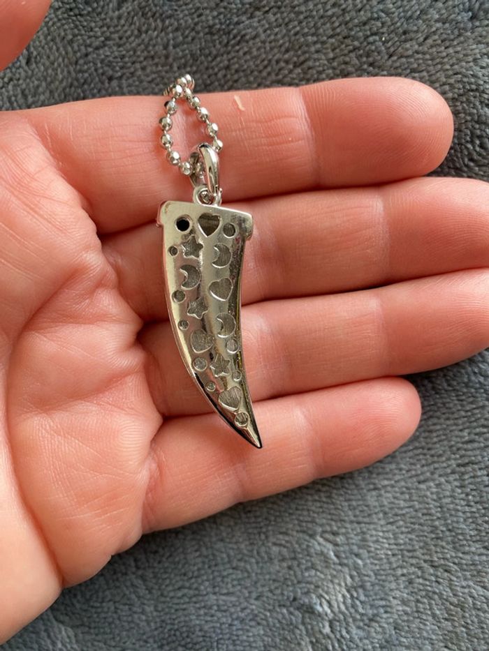 Sautoir avec pendentif corne strass - photo numéro 4