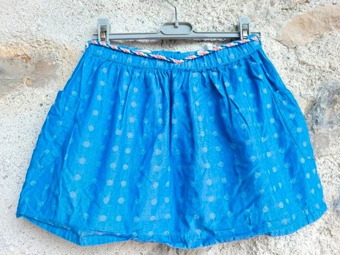 Tres belle jupe coton Jean bourget 8 ans - photo numéro 2