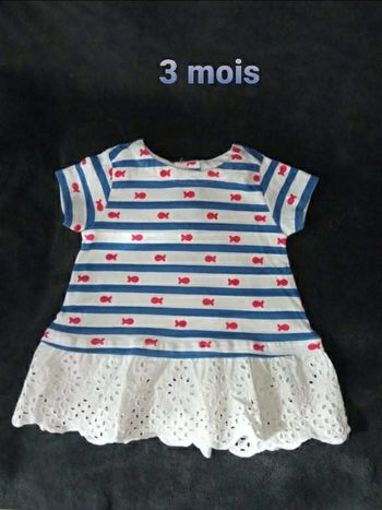 Robe marinière 3 mois
