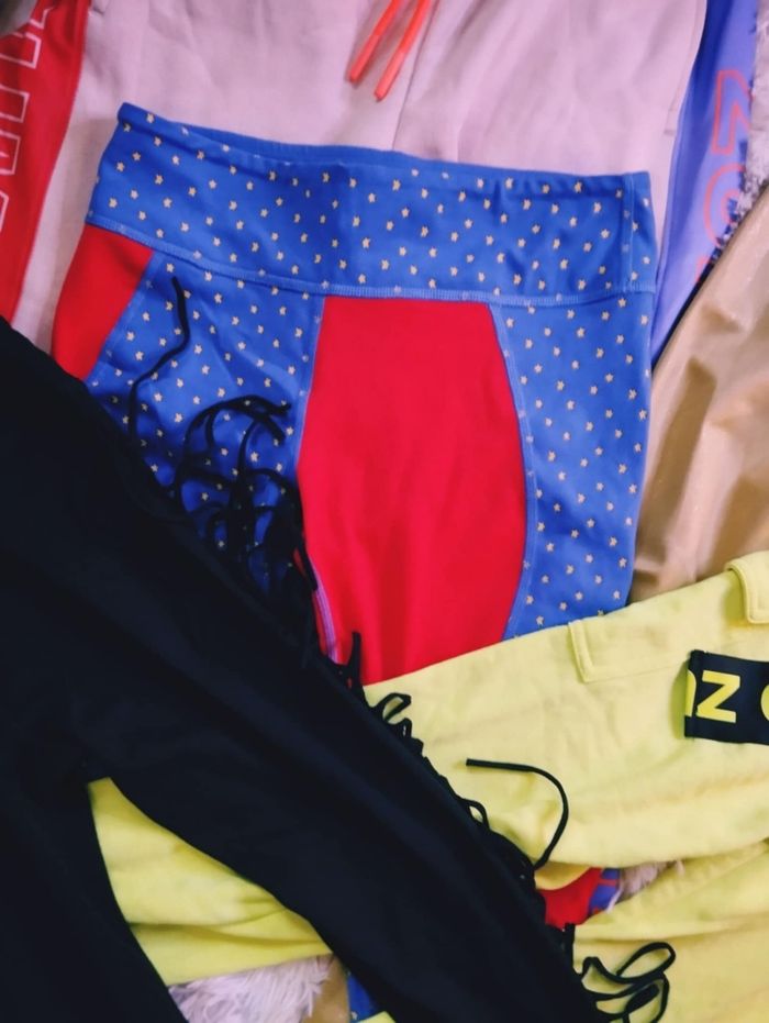 Lot 4 pantalons leggings zumba S mode sport - photo numéro 3