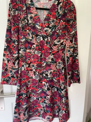 Robe manches longues à fleurs Camaïeu