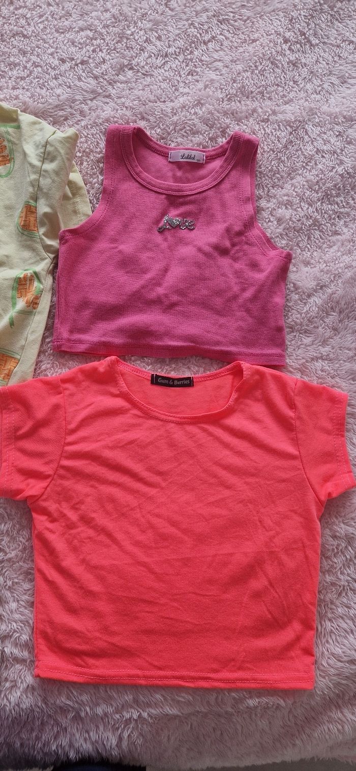 Lot de 4 hauts crop top fille 10 ans - photo numéro 3