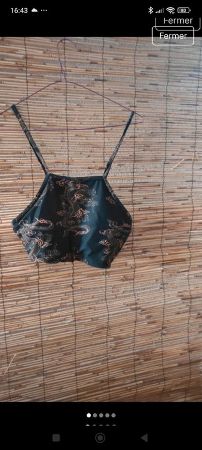 Brassière haut de maillot de bain shein