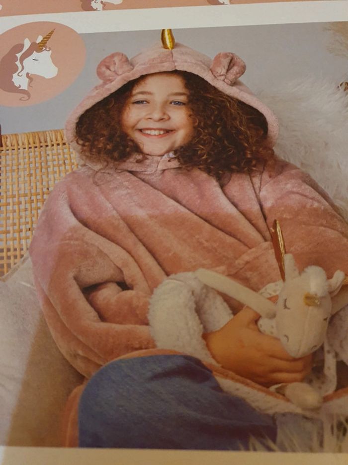 Plaid Sweat-shirt Atmosphera 3ans à 10 ans modèle licorne - photo numéro 5