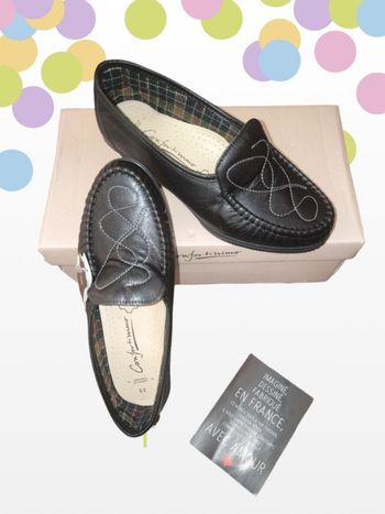 Chaussures cuir neuves pointure 35 Orthopédiques Larges pour le confort