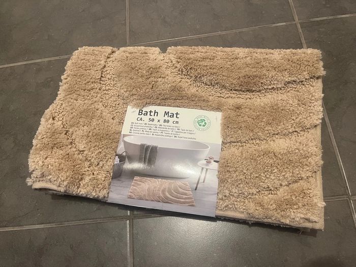 Tapis de sortie de bain / douche beige