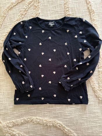 Haut fille bleu marine 6 ans Kiabi