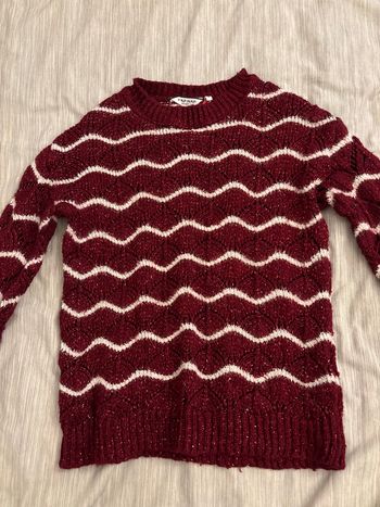 Pull paillettes brillant rayé