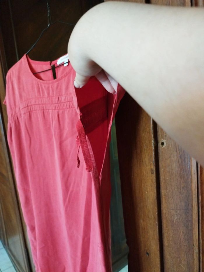 Robe rouge Fée Maraboutée poches vintage S/36 - photo numéro 6