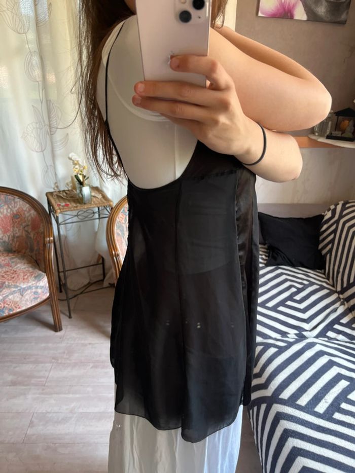 Top satin coquette vintage bohème champêtre - photo numéro 4