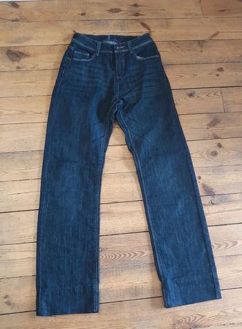 Jean taille haute bleu marine S