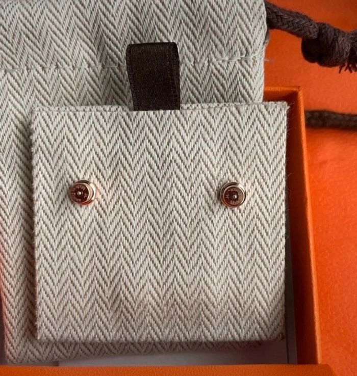 Boucles d'oreilles Hermès mini pop H neuves - photo numéro 5