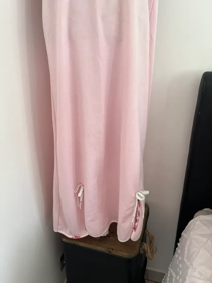 Ensemble déshabille rose 42/44 vintage - photo numéro 2
