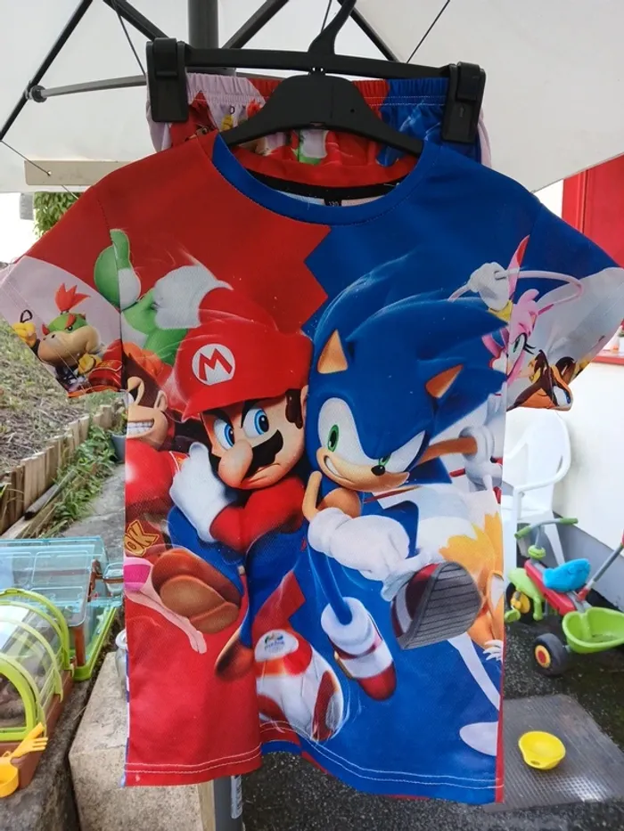 Lot ensemble Mario Sonic jumeaux - photo numéro 2