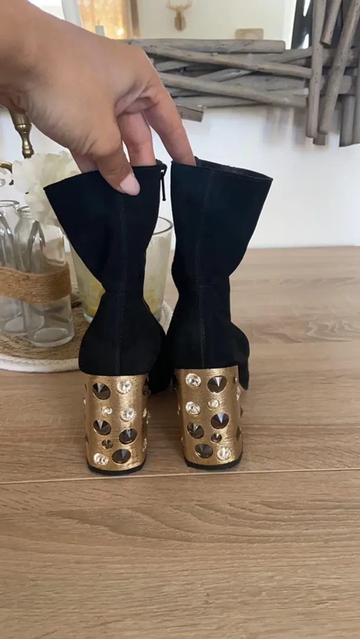 Bottes Cuir Swarovski - photo numéro 4