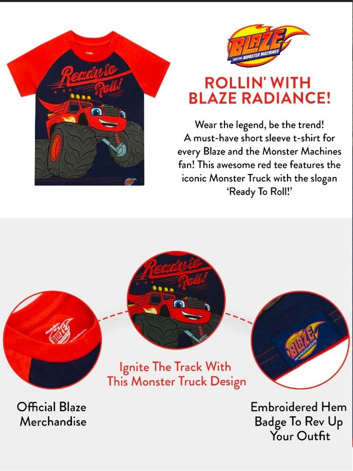Tee-shirt Blaze et les Monster machines en 7 ans 122 cm - photo numéro 6