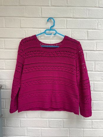 Pull tricoté fait main 38