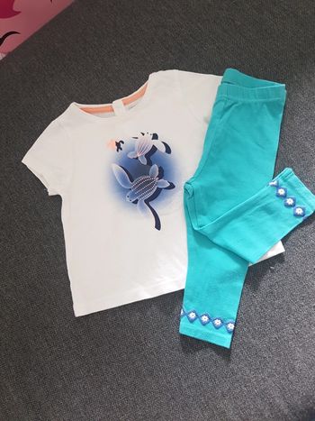 Tee-shirt et legging fille