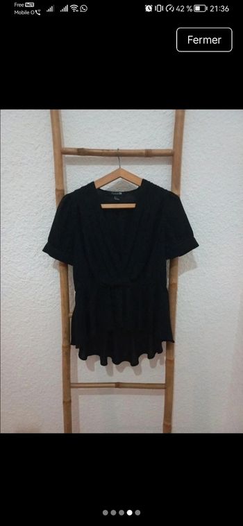 Haut noir voile Forever 21