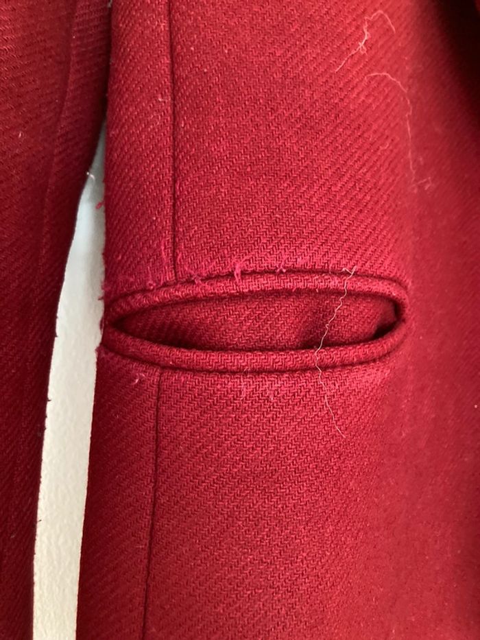 Manteau bordeaux Zara XS - photo numéro 3