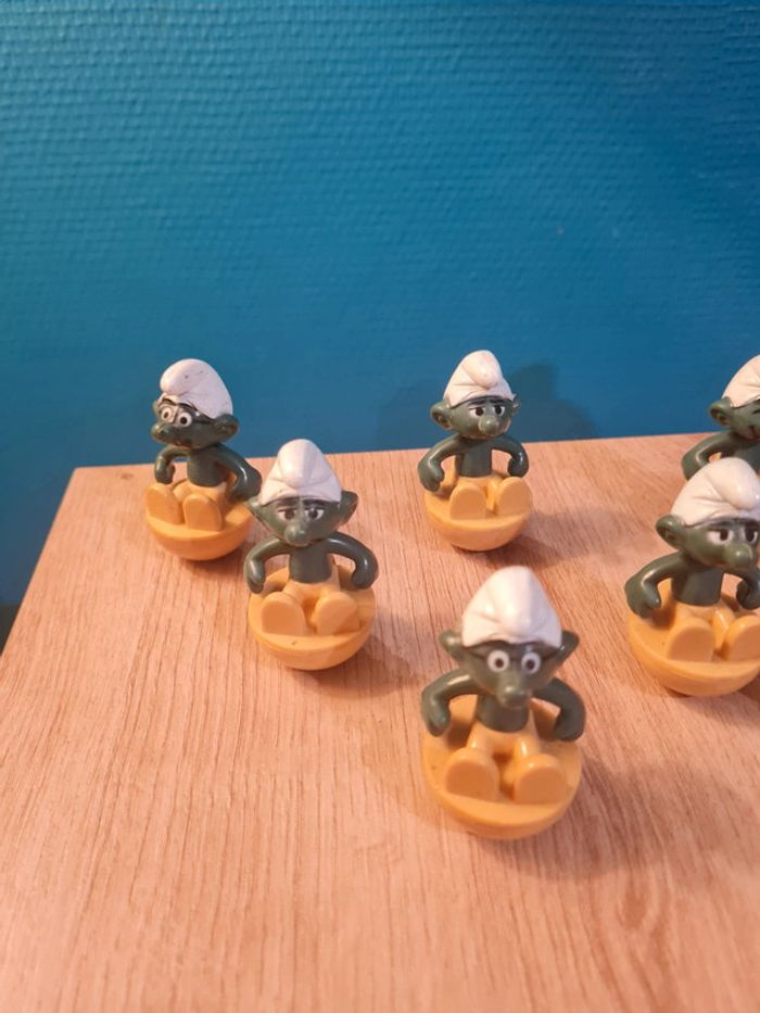 Lot de 7 Culbutos Schtroumpf Vintage - photo numéro 2