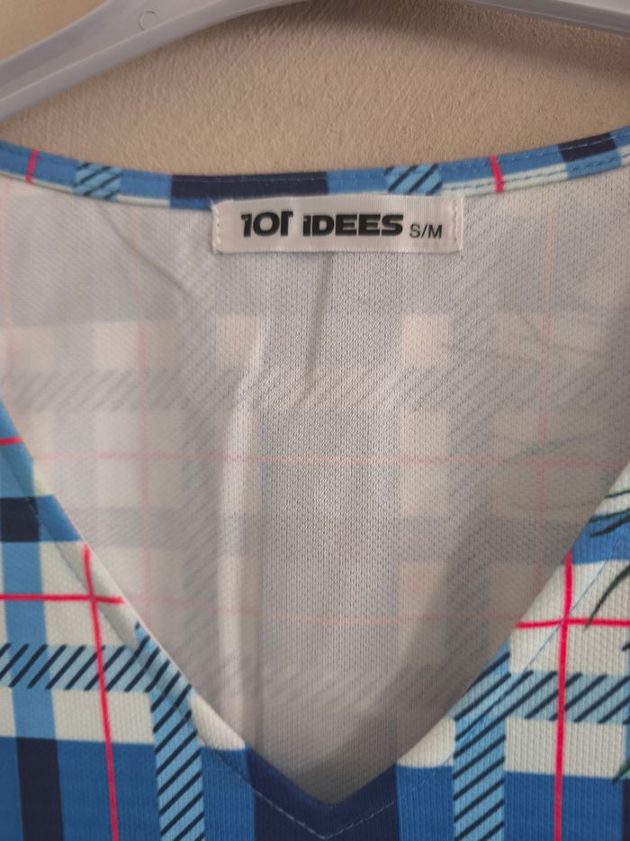 Robe Bleue  Manche 3/4 taille S/M - photo numéro 3