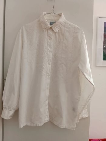 Chemise manches longues vintage Jac Jac brodée