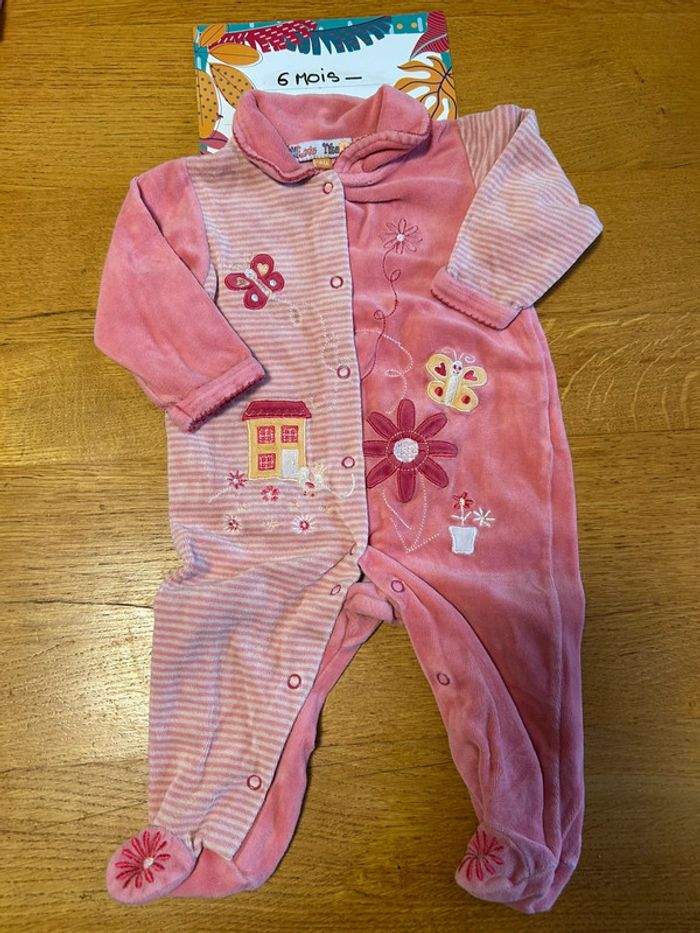 Lot de pyjamas fille - 7 pièces - 6 mois - photo numéro 6