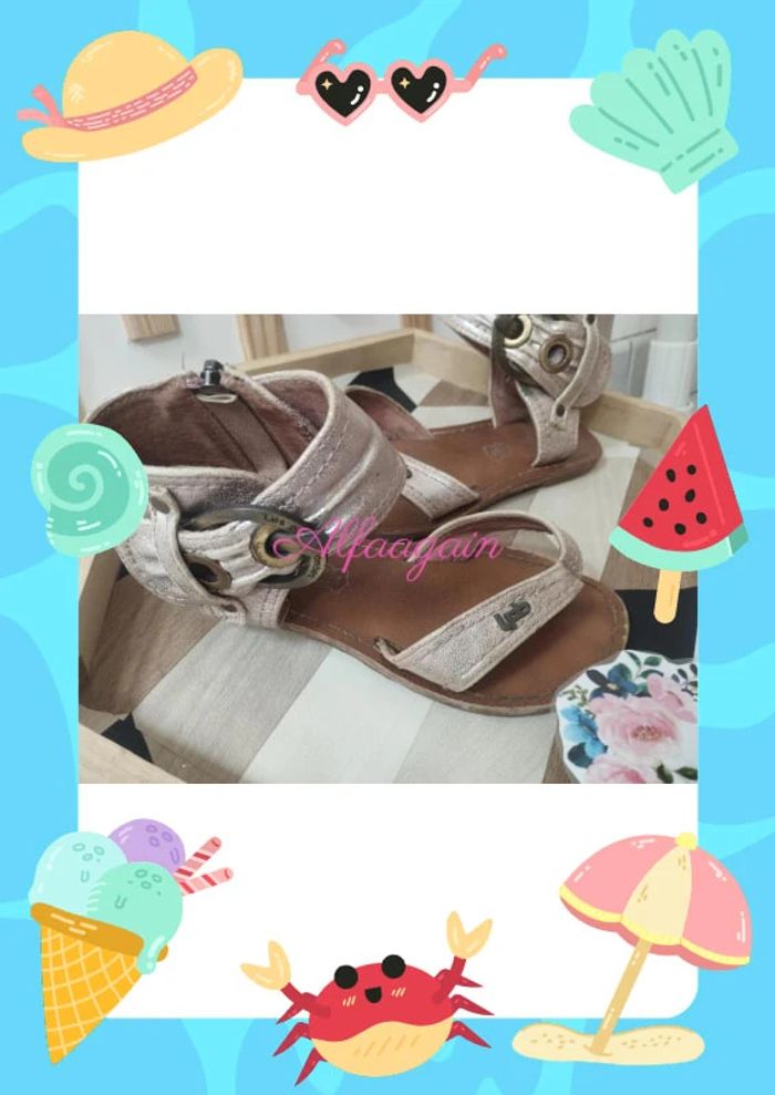 Sandales beige les petites bombes 30 - photo numéro 2