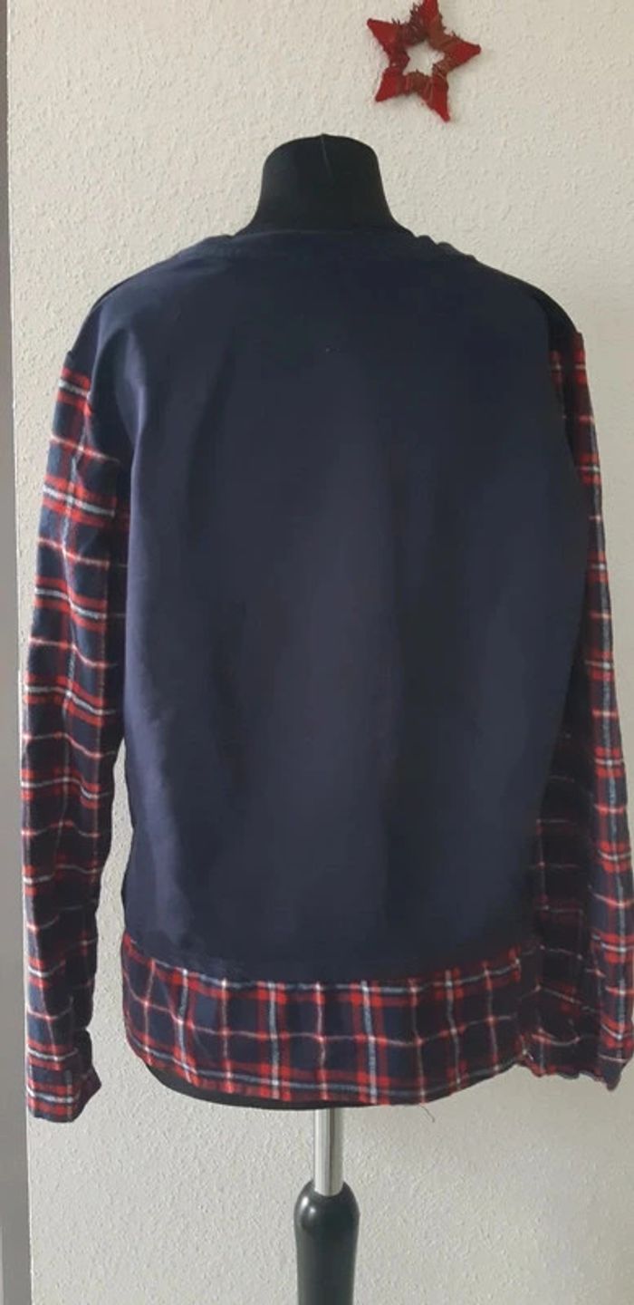 Pull chemise a carreaux taille XL - photo numéro 4