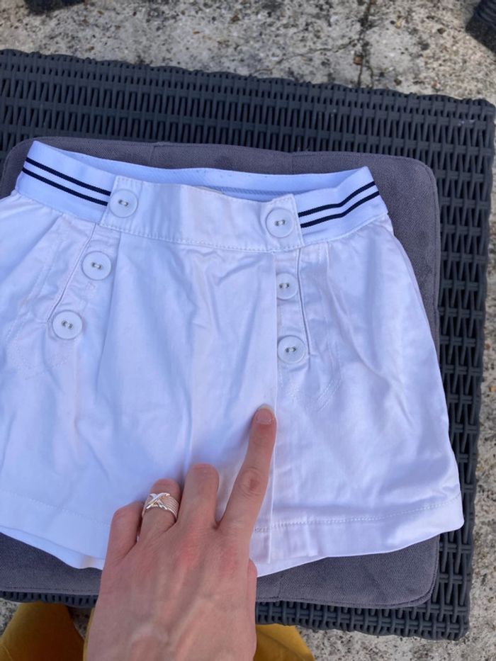 Jupe short blanc Cyrillus 4 ans (grand) - photo numéro 5